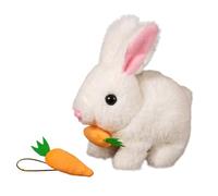 Hopping Plush Bunny - Interactive Toy with Sound and Motion, Educational Plush Animal for Learning and Development | Easter Home Decoration, Indoor Play, Preschool or Toddlerz Fun, Soft Stuffed Toy