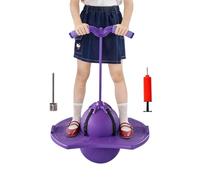 Hopping Toys - Bouncing Ball | Interactive Quiet With Handle Air Pump | Bouncy Board Ball Sports Toys | Soft Interactive Quiet With Handle For Home School Park Travel Sports Exercise Camping