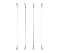 Hoppipola 4 pezzi per armadi in acciaio inox per cavi di ritenuta della porta, limitatore di cerniera per fune metallica rivestita in nylon, arresto regolabile per armadio da cucina