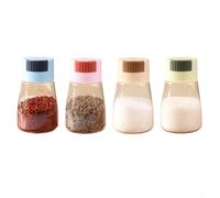 Hoppipola Bottiglia quantitativa per condimento da 0,5 g, sale e pepe, per cucina e campeggio, colore: blu (2)