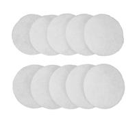 Hoppipola Confezione da 10 filtri dell'aria G3 Helios DLV 125, diametro 110 mm, compatibili con ISO grossolano 50%, fibra sintetica PET, bianco, sistemi di ventilazione