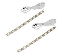 Hoppipola Confezione da 2 strisce LED da 24 V per Bambu Lab A1 per Mini per stampante 3D, barra luminosa ad alta luminosità Ra95 con interruttore, resistente al calore, bianca
