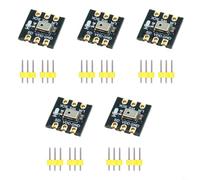 Hoppipola Confezione da 5 moduli microfonici digitali MEMS INMP441, uscita I2S a 24 bit, frequenza 60Hz-15kHz, alta sensibilità progetti elettronici fai da te (non saldati)