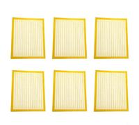 Hoppipola Confezione da 6 esclusori per apicoltura, alveare in plastica per isolare le api regine, bianco e giallo, per apicoltura per la cura delle colonie (45 x 55 cm giallo)