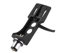 Hoppipola Cuffia per giradischi con contatti a 4 poli per lettore in vinile Technics, alloggiamento in ABS, argento