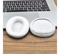Hoppipola Cuscinetti auricolari in morbida pelle proteica per cuffie Sony WH-CH720N, comodi cuscinetti di ricambio in poliuretano con migliore isolamento acustico, facili da montare, colore: bianco