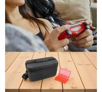 Hoppipola Custodia rigida portatile per Nintendo Switch 2, organizer da viaggio in EVA resistente con interno antigraffio, custodia compatta nera
