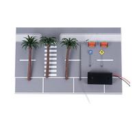 Hoppipola Diorama 1/64 di un parcheggio con illuminazione a LED, 30 x 19 cm, kit per modellini stradali, sfondo cittadino realistico per collezionisti