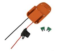 Hoppipola DIY - Adattatore per ruota elettrica da 18 V per batteria con cavo in silicone 14AWG e portafusibili da 30 A, compatibile con ridgid