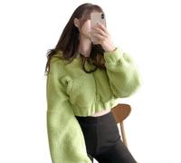 Hoppipola Felpa con cappuccio da donna, corta, a maniche lunghe, estiva | Taglio corto, a maniche lunghe, estivo, leggero, ideale per le giornate calde, attira l'attenzione alla moda