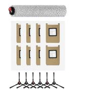 Hoppipola Kit di parti di ricambio per robot aspirapolvere Eufy Omni E25/E28, include spazzola principale, 6 spazzole laterali, 8 sacchetti per la polvere, accessori facili da installare