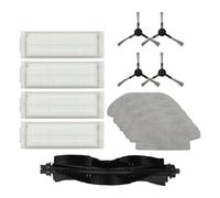 Hoppipola Kit di pezzi di ricambio per Everybot Edge, per 3i, per Kärcher RCV 3, per robot aspirapolvere Haier PROBOT DTX, spazzola principale, spazzole laterali, filtri, panni per la pulizia