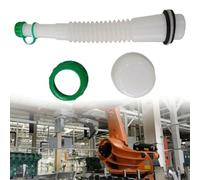 Hoppipola Kit di ricambio per tanica di gas con tappo di sfiato e guarnizione per plastica per contenitori di carburante, tosaerba, bordi per decespugliatori, ABS bianco