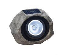 Hoppipola Lampada decorativa a energia solare, in pietra, per esterni, giardino, patio, IP65, impermeabile, in resina, con modalità regolabili, percorso paesaggistico naturale per illuminazione