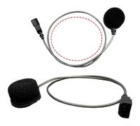 Hoppipola Microfono a braccio rigido morbido compatibile con Cardo, con cablaggio placcato argento, per Scala Rider Q1 Q2 G4 G9 G9x Packtalk (morbido)
