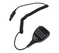 Hoppipola Microfono altoparlante per Baofeng UV-XR UV-9R Pro UV-9R Walkie-talkie microfono con clip a 360°, cavo da 210 cm, nero