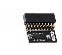 Hoppipola Modulo di sicurezza TPM 2.0 a 20-1 pin con connettore 2x10P per schede madri PC, supporto DDR4 crittografia chiave di archiviazione abilitazione attivazione Windows 11 nero