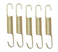 Hoppipola Molle per cavalletto laterale in acciaio da 160 mm, 6 pezzi, per ganci di estensione resistenti, per cavalletto per bicicletta, colore oro (16,2 cm)