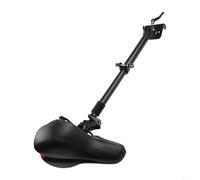 Hoppipola Monopattino pieghevole per sedile Kugoo -Bo per Pro Scooter elettrico, in lega di alluminio per sella grande con cuscino e facile installazione, nero