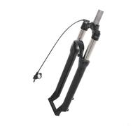 Hoppipola Mountain per forcella anteriore della bici, sospensione a molla a olio in lega di alluminio con blocco e controllo della spalla, blu (27,5" grigio chiaro)