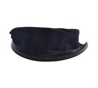 Hoppipola per casco da saldatura resistente, design avvolgente, sciarpa in pelle resistente al fuoco, protezione per il collo rimovibile, anti-schizzi e calore per protezione, nero (sciarpa di stoffa)