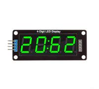 Hoppipola per tm1637 Display orologio LED a 4 cifre 0 56 pollici per Arduino RGB modulo di visualizzazione a sette segmenti con livello di grigio regolabile Anodo comune (verde)