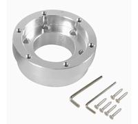 Hoppipola Piastra adattatore da 70 mm per volante da corsa, compatibile con Logitech G29, G920 e G923 (13-14 pollici), lega di alluminio, argento