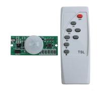 Hoppipola PIR Solar Lanterna Stradale Controller per 3.2V/3.7V per Batteria con Telecomando Sensore di Movimento Pannello di Circuito per Riparazione Luci Solari Bianco