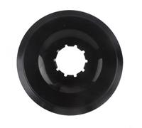 Hoppipola Protezione per ruota libera in plastica per evitare cadute, compatibile con cassette deragliatore da strada e MTB, diametro 13 cm, colore nero (trasparente)