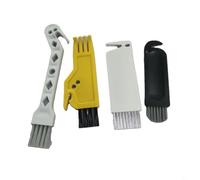 Hoppipola Robot 4 Pezzi per Kit Spazzole Aspirapolvere, ABS & Nylon Strumenti per Peli di Animali Domestici e Angoli Adatta, Modelli, Nero Accessori Pulizia