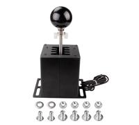 Hoppipola Scatola del cambio manuale realistica in alluminio, compatibile con simulatori del volante da corsa Logitech G27, G29 e T300