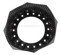 Hoppipola Scuba antiurto per base di stivale del serbatoio, supporto inferiore cilindro ad alta elasticità con drenaggio laterale per cilindri subacquei da 4-12 litri, nero (per 8-12 L)