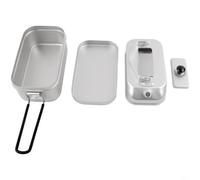 Hoppipola Set 2 in 1 con contenitore per il pranzo e bollitore per acqua, pentola in alluminio leggero con manico pieghevole, contenitore per alimenti da 800 ml e bollitore da 300 ml, escursionismo