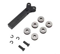 Hoppipola Set di 7 zigrinature reticolate, passo 0,5/1,0/2,0 mm, ruote per goffratura HSS con supporto per tornio lavorazione dei metalli