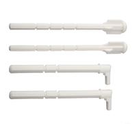 Hoppipola Set di aste di spinta per piastra di scarico Geberit, asta di attuatore e set di distanziamento UP320, adatto a Sigma01/20/50 per pre-2008, 140 mm, bianco