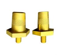 Hoppipola Set di terminali esagonali in ottone positivo negativo per avviamento automobilistico 12-36 V resistente facile da montare 2 pezzi