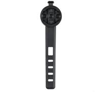 Hoppipola Supporto 2 in 1 per computer da bici e fanale posteriore, staffa da 137 mm per GPS, supporto in plastica per bici pieghevoli MTB da strada, nero (reggisella rotondo)