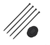 Hoppipola Supporto fisso per bicicletta, resistente all'usura per ciclismo sicuro, supporto compatto da 7,5 x 5,5 x 1 cm per una facile installazione, base nera (tipo cinghia)