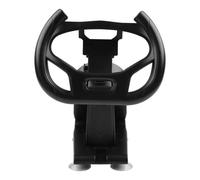 Hoppipola Supporto per volante PS5 con forte ventosa, resistente supporto per controller di gioco in ABS per giochi di guida sicuri, staffa salvaspazio da 23 cm, nera