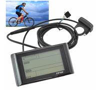 Hoppipola SW900 Display LCD per E-for Bike Elettrico per Bicicletta Scooter Pannello di Controllo 24V-60V con Protocollo UART, Contatore Nero Mostra Velocità Potenza Temperatura