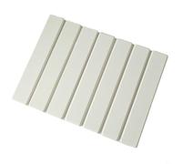 Hoppipola Tappetino scolapiatti pieghevole in terra di diatomee, 30 x 40 cm, super assorbente, per lavello, resistente al calore e ad asciugatura rapida, salvaspazio, bianco (bianco)