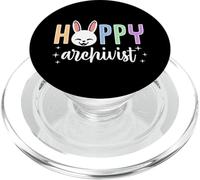 Hoppy Archivist Happy Easter Bunny Grafica PopSockets PopGrip per MagSafe