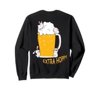 HOPPY Birra Diversità HOP Drink Responsabilmente Non Versare Felpa
