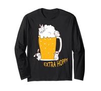 HOPPY Birra Diversità HOP Drink Responsabilmente Non Versare Maglia a Manica