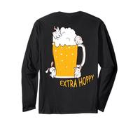HOPPY Birra Diversità HOP Drink Responsabilmente Non Versare Maglia a Manica