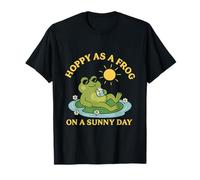 Hoppy Come Una Rana in Una Giornata di Sole Cottagecore Kawaii Maglietta