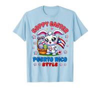 Hoppy Easter Puerto Rico Style Cute Bunny per bambini Maglietta