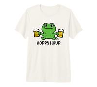 Hoppy Hour Frog Maglietta Premium