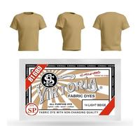 HOPS Viktoria - Vernice per tessuti, 10 g, 59 colori, lavabile in lavatrice, 200 g, per tessuti, tintura per abbigliamento, beige chiaro