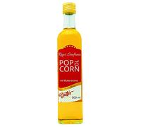 Hopser Food Fun 500 ml di olio per popcorn con pregiato aroma naturale di burro e pratico beccuccio per versare Popcorn